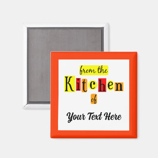 Aus der Küche von Retro benutzerdefiniertem orange Magnet