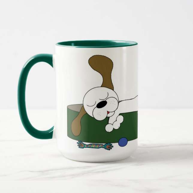 Aus der Sicht von Newton Tasse (Links)