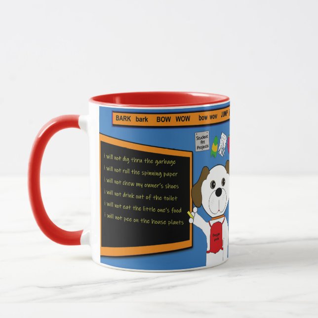 Aus der Sicht von Newton's Point of View Tasse (Links)