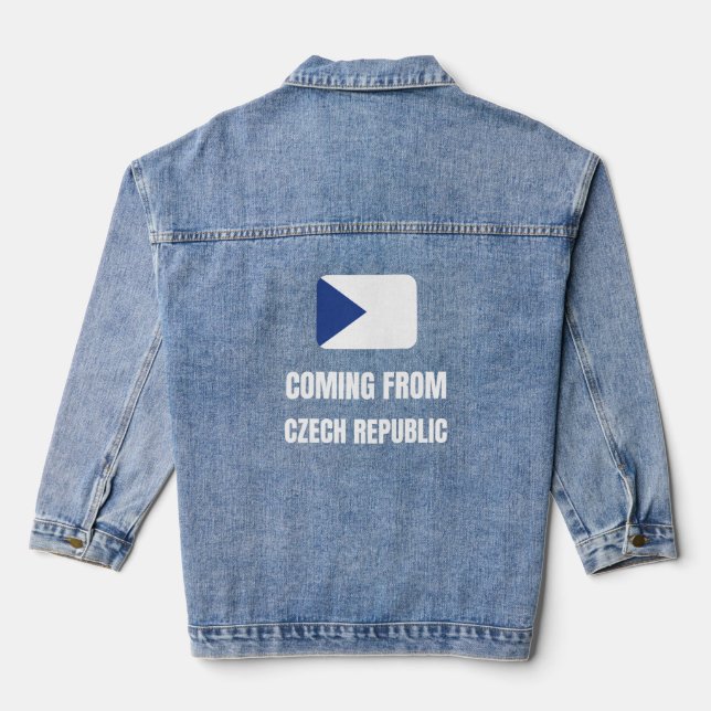 Aus der Tschechischen Republik Jeansjacke (Rückseite)