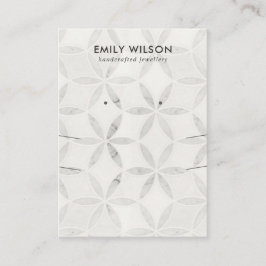 AUS DER WEISSEN BLUMENFLÄCHE LANGE SCHNITTPLATTE E VISITENKARTE