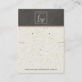 AUS DER WEISSEN GRAUEN TERRAZZO NECKLACE EARRING-A VISITENKARTE