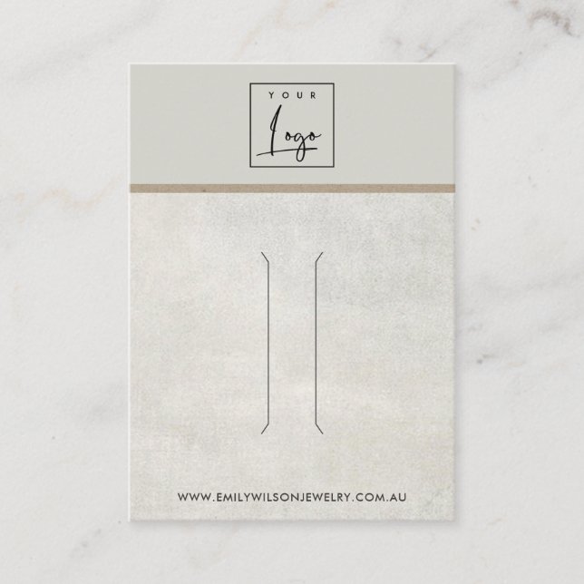 AUS DER WEISSGRAD KONCRETE HAIR CLIP DISPLAY CARD VISITENKARTE (Vorderseite)