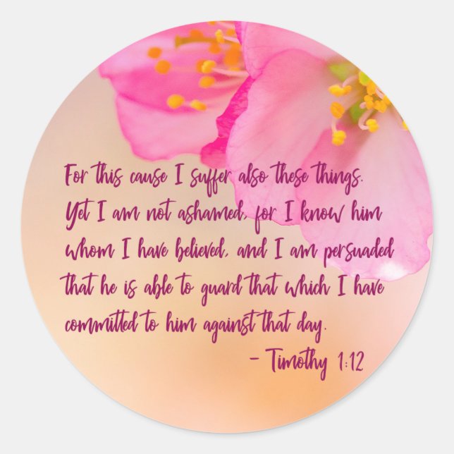 Aus diesem Grund leide ich unter Christlicher Blüt Runder Aufkleber (Vorderseite)