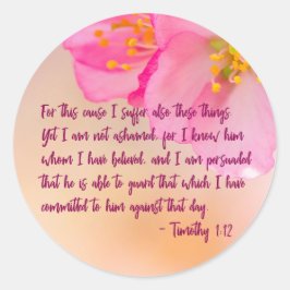 Aus diesem Grund leide ich unter Christlicher Blüt Runder Aufkleber