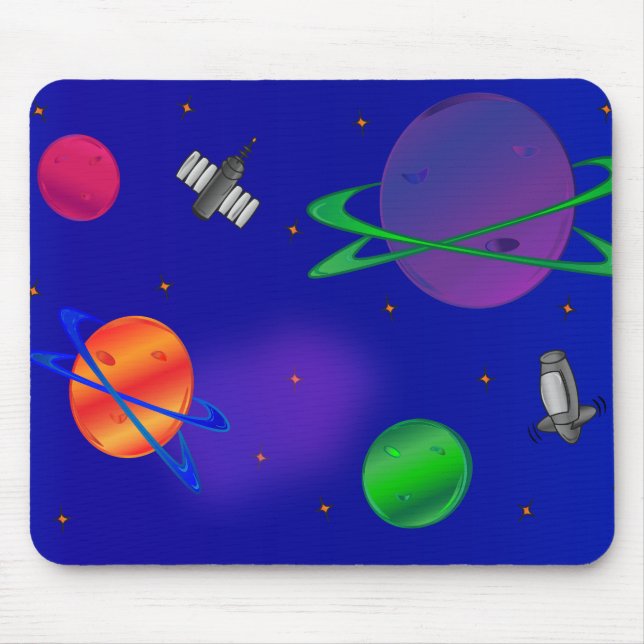 Aus diesem Weltraum Mousepad heraus (Vorne)