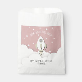 Aus diesem Weltraum rosa Klassenzimmer Valentine Geschenktütchen
