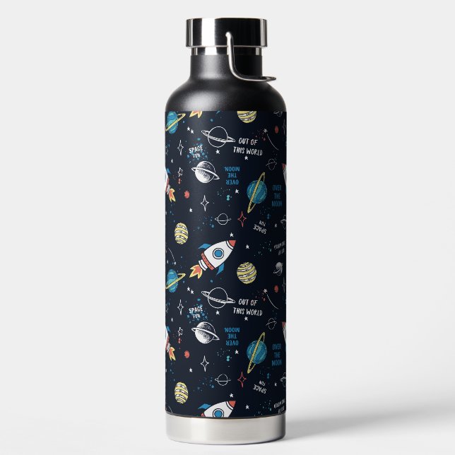 Aus diesem Weltraummuster Trinkflasche (links)