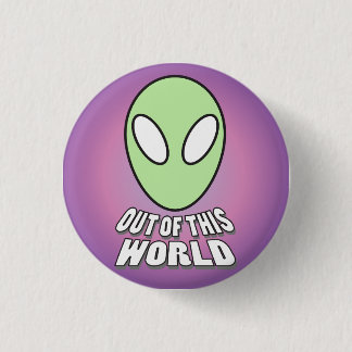 Aus dieser Welt - alien-Kopf heraus Button
