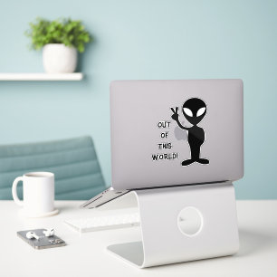 aus dieser Welt Alien Notebook Aufkleber