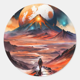 Aus dieser Welt - Der Weg voran Runder Aufkleber