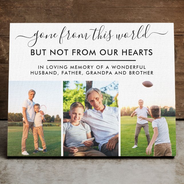 Aus dieser Welt-ErinnerungsfotoCollage verschwunde Leinwanddruck (Von Creator hochgeladen)