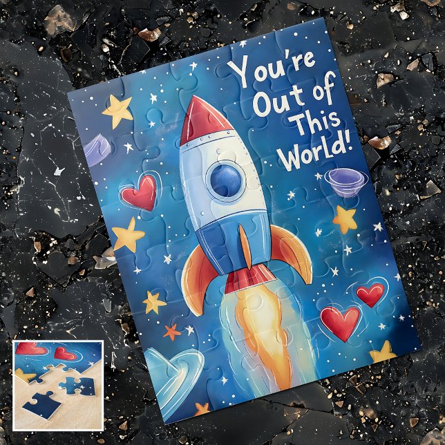 Aus dieser Welt kids Valentinstag Puzzle (Von Creator hochgeladen)