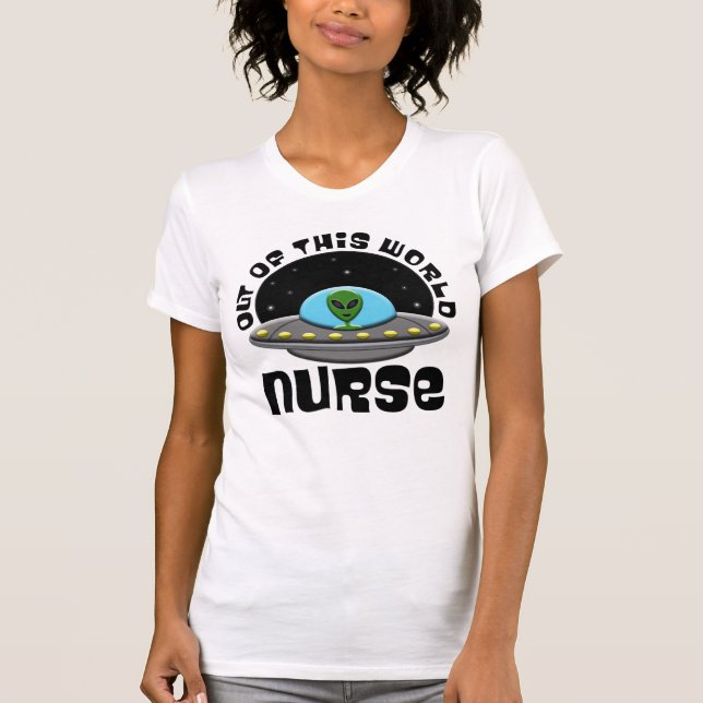 Aus dieser Welt kursieren Alien UFO Space T-Shirt (Vorderseite)