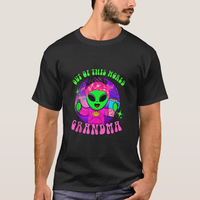 Aus dieser Welt lustige Alien Raum nana Oma G T-Shirt (Vorderseite)
