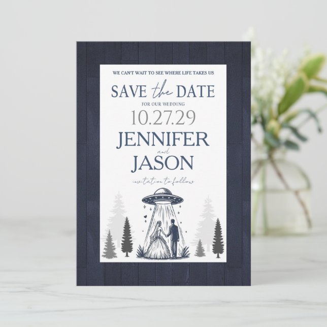 Aus dieser Welt Save The Date (Stehend Vorderseite)