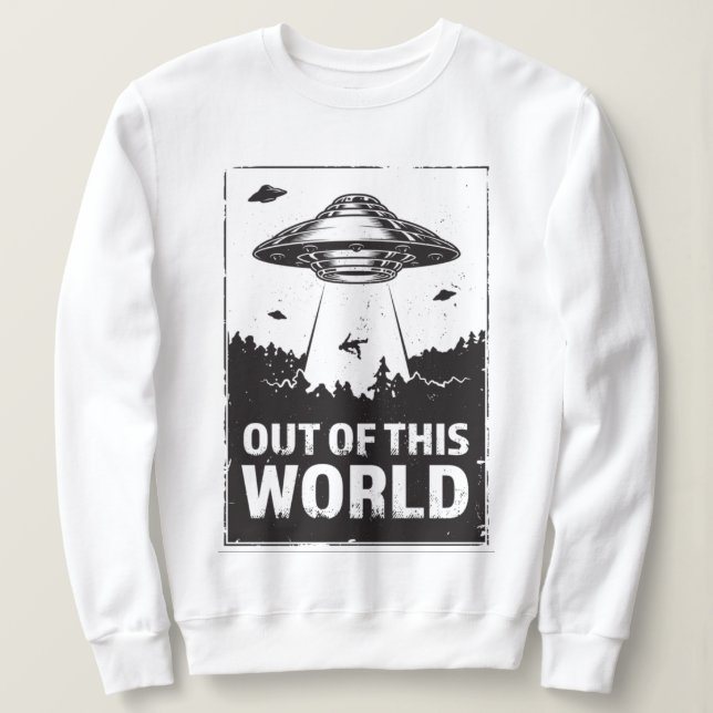 Aus dieser Welt UFO-Entführung Sweatshirt (Design vorne)