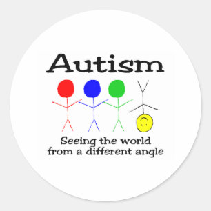 ....Aus einem anderen Winkel (Menschen) Runder Aufkleber