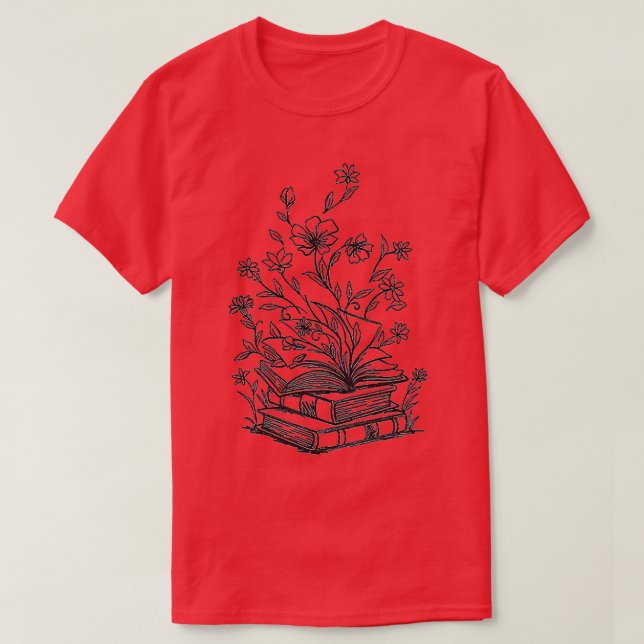 aus einem Buch Open Book mit Flying butterfl wachs T-Shirt (Design vorne)