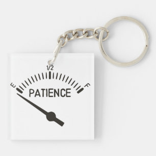 Aus Gedulds-Gas-Messgerät heraus Schlüsselanhänger