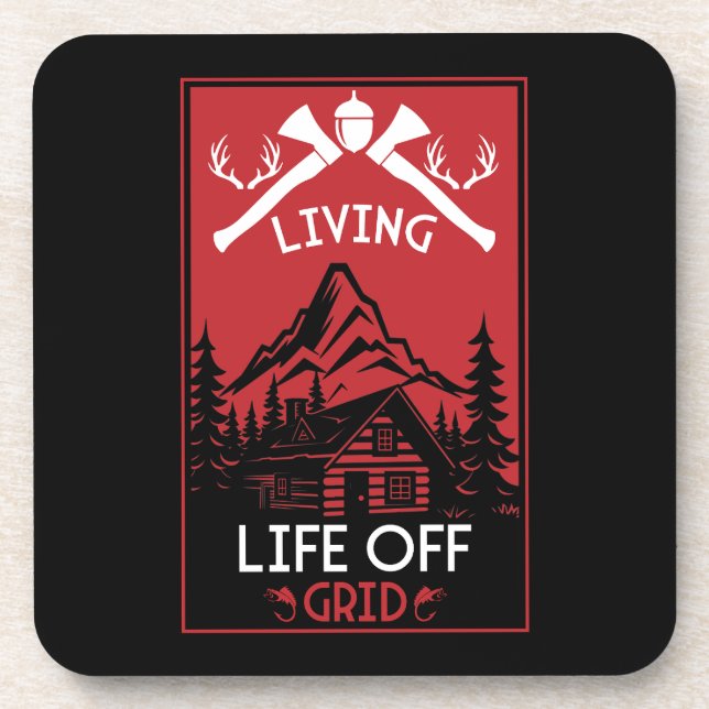 AUS GRID LIFE GETRÄNKEUNTERSETZER (Vorderseite)