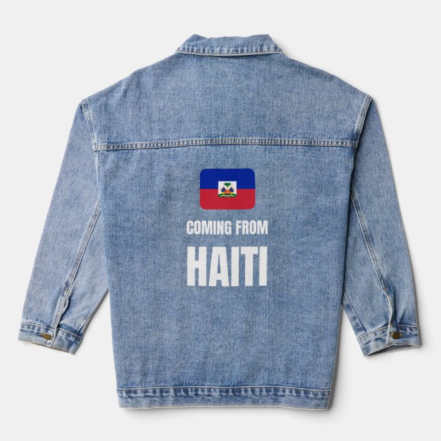 Aus Haiti kommen Jeansjacke (Rückseite)