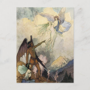 Aus, ihr eisige Geister, Fliegen Postkarte