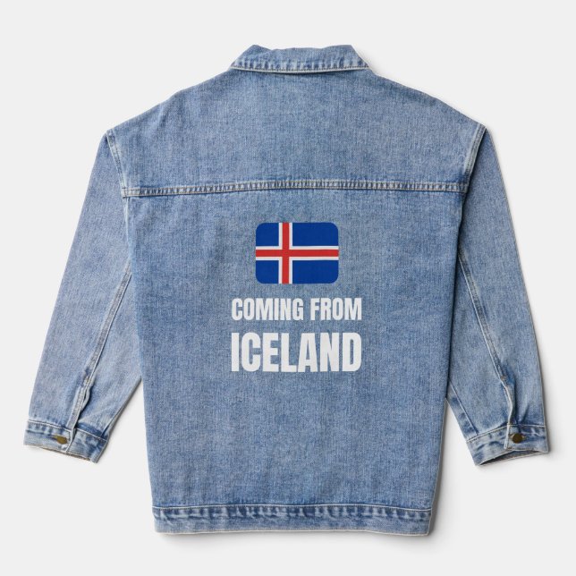 Aus Island kommend Jeansjacke (Rückseite)
