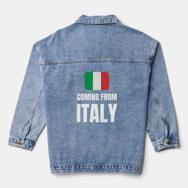 Aus Italien kommen Jeansjacke (Rückseite)