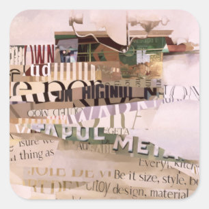 Aus Jahreszeit heraus Quadratischer Aufkleber