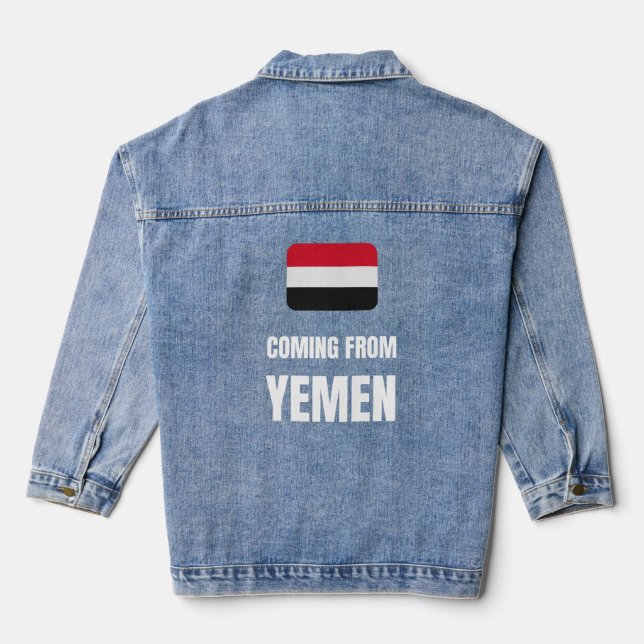 Aus Jemen kommen Jeansjacke (Rückseite)