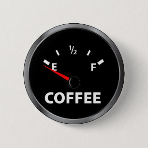 Aus Kaffee-Kraftstoffanzeige heraus Button
