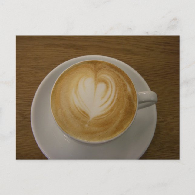 Aus Kaffee mit Liebe Postkarte (Vorderseite)