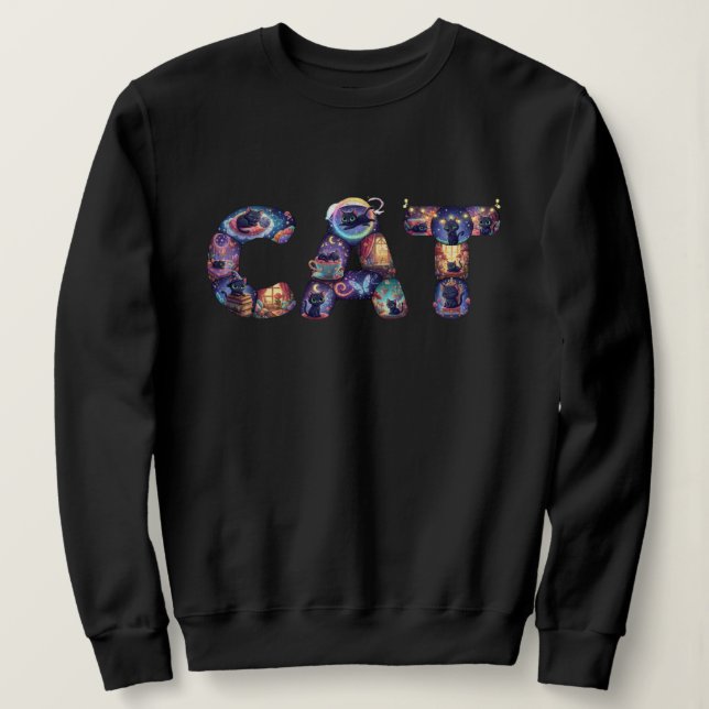Aus Katzen gemacht  Sweatshirt (Design vorne)