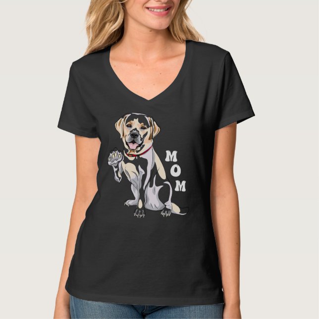 aus Labrador Mama Fox Gelbfarben Labrador Retrieve T-Shirt (Vorderseite)