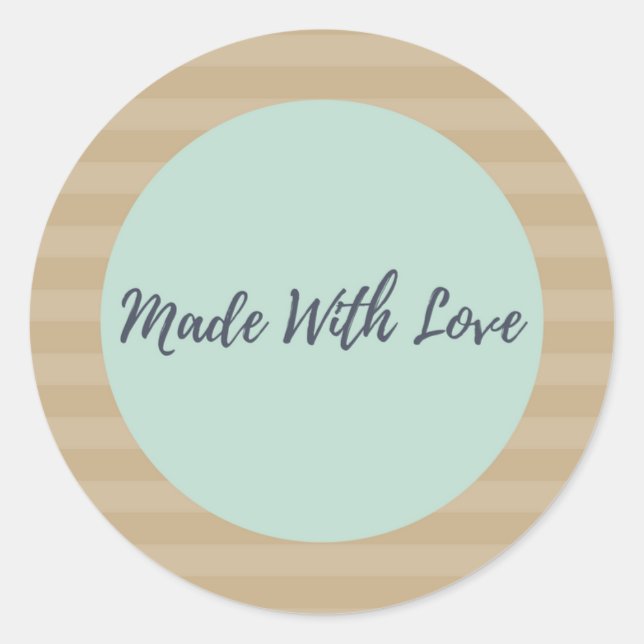 Aus Liebe-Aufklebern Runder Aufkleber (Vorderseite)