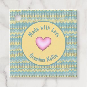 Aus Liebe Personalisierter Strick Crochet Herz Geschenkanhänger