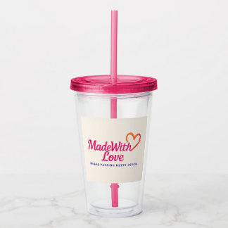 Aus Liebe Trinkglas Acryltrinkbecher