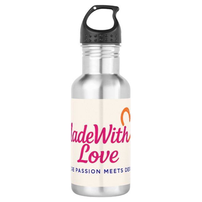 Aus Liebe Trinkglas Edelstahlflasche (Vorderseite)