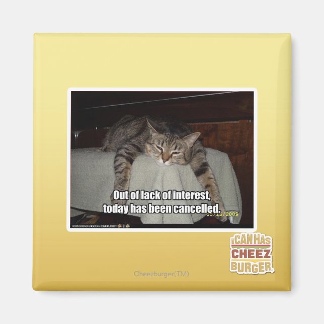 Aus Mangel an Interesse Magnet (Vorne)