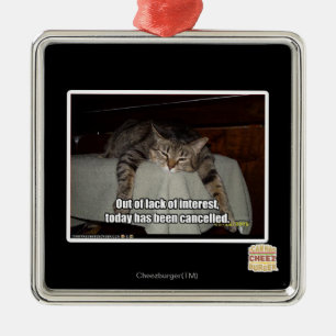 Aus Mangel an Interesse Silbernes Ornament