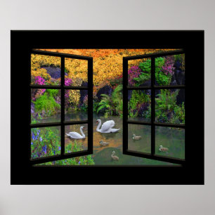 aus meinem Fenster Poster