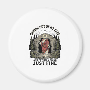 Aus meiner Höhle kommen Vintage Religiös Lustiges  Magnet