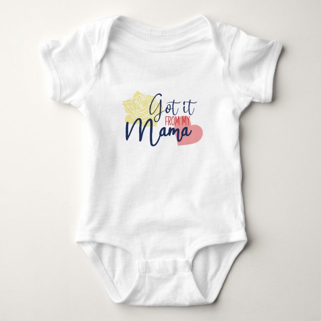 Aus meiner Mama got Baby Strampler (Vorderseite)