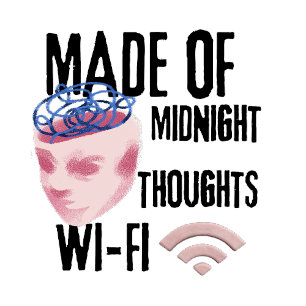 Aus Mitternachtsgedanken und WLAN – Kreative Nacht T-Shirt