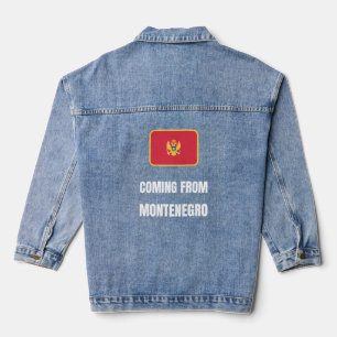 Aus Montenegro kommend Jeansjacke