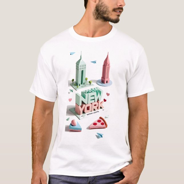aus New York mit Liebe - City Girl Energy Bold, T-Shirt (Vorderseite)