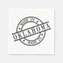 Aus Oklahoma Briefmarke Logo Symbol Schwarz