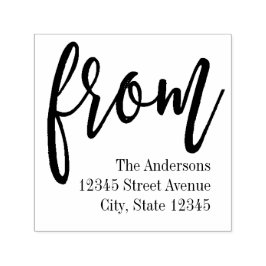 Aus Personalisiertem Kautschuk gespült, Briefmarke Permastempel