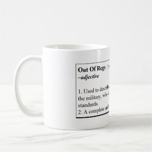 Aus Regs Definitions-Tasse heraus Tasse